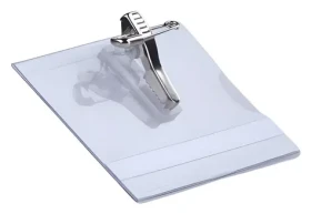 Eurosupplies Visačka CT 123 čirá / Visačka / 60 x 90 mm / balení 50 ks / špendlík, svorka krokodýl (LAMBACT123)