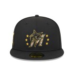 New Era Pánská kšiltovka Miami Marlins MLB 2024 Authentic Armed Forces 59FIFTY Fitted Velikost: 7 1/8