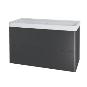 MEREO - Siena, koupelnová skříňka s keramickým umyvadlem 101 cm, antracit mat CN4322