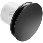CERANO - Koupelnový axiální kulatý ventilátor s časovým doběhem - 12W, potrubí 100mm - černá matná CER-978809