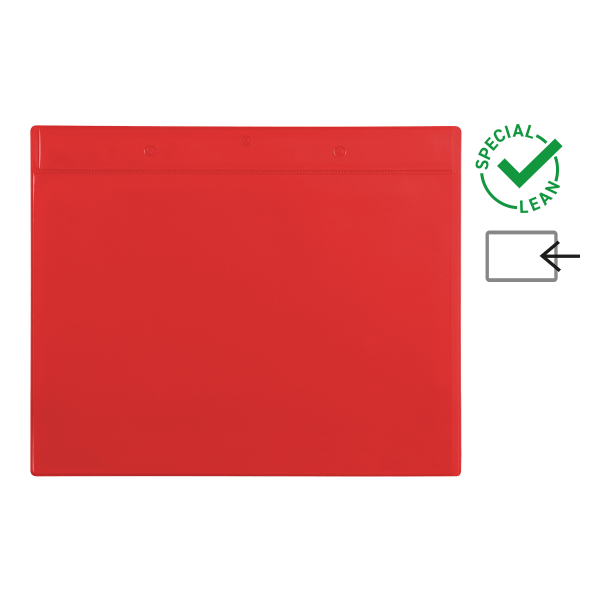 Djois magnetická identifikační kapsa A4, červená, 10 ks