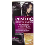 L'Oréal Paris Casting Creme Gloss semipermanentní barva na vlasy 316 tmavá fialová, 48+72+60ml