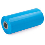 Strojní stretch fólie RAJASTRETCH, průtažnost 120 %, 500 mm × 1370 m, modrá