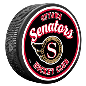 Mustang Puk Ottawa Senators NHL Retro Script