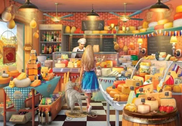 BLUEBIRD Puzzle Obchůdek s domácími sýry
