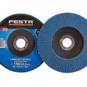 FESTA 22155 Kotouč lamelový, 150mm, P 80