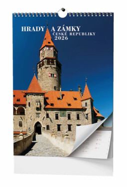 Hrady a zámky České republiky 2026 - nástěnný kalendář
