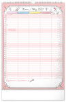 Nástěnný kalendář 2027 Notique Rodinný plánovací Hello Kitty XL, 33 x 46 cm
