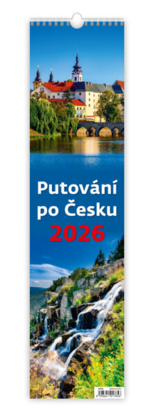 Nástěnný kalendář vázankový/kravata 2026 Helma - Putování po Česku