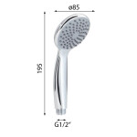 Gedy - EASY ruční sprcha, průměr 85, ABS/chrom GYHS10005