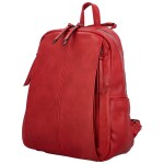 Stylový dámský koženkový kabelko/batoh Cedra new, červený