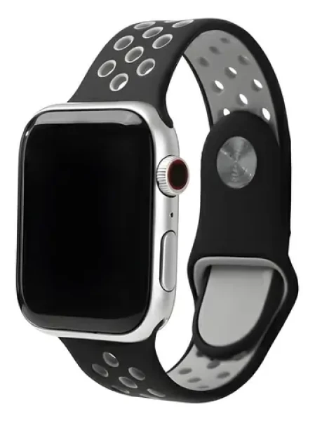 Beline Sport Silicone černo-šedý / Sportovní pásek pro Apple Watch / 38/40/41mm