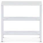 Botník, 2 police, bílý matný lak