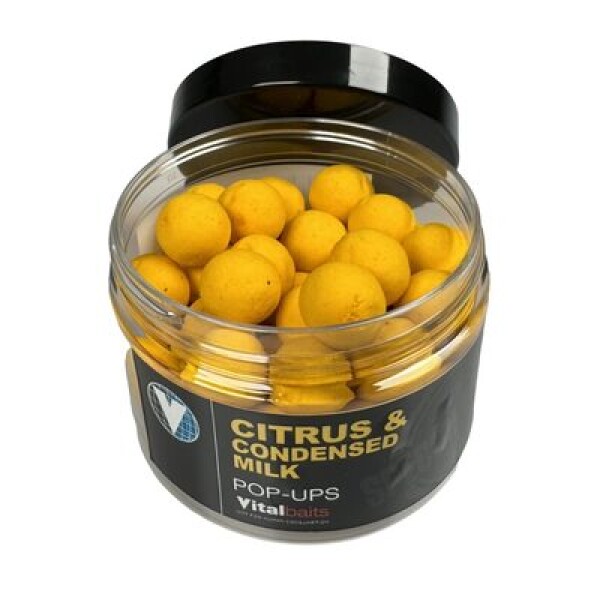 Vitalbaits Pop-Up Citrus Condensed Milk Yellow 50g 14mm (04-0052)