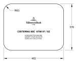 Keramický dřez Villeroy & Boch podstavný Cisterna 60, 670601J0, Chromit 670601J0