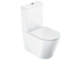 RAVAK - WC kombi se sedátkem SoftClose, vario odpad, spodní napouštění, RimOff, bílá X01872
