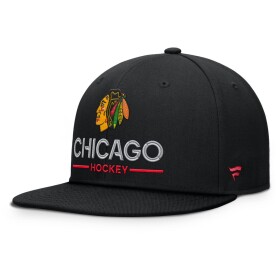 Fanatics Pánská kšiltovka Chicago Blackhawks NHL Authentic Pro A/Cap Flat Brim Square Visor Structured Adjustable
