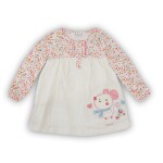 Kojenecký set, šaty a legíny, Minoti, MOUSE 10, růžová - 80/86 | 12-18m
