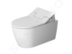 DURAVIT - ME by Starck Závěsné WC pro bideotvé sedátko SensoWash, Rimless, s WonderGliss, alpská bílá 25295900001