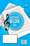 Notový A4, 25 listů