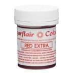 Sugarflair Extra červená pastová barva (Red extra) 42g