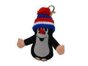 Krtek 10cm kulich modrá-trikolóra, karabina - Zdeněk Miler