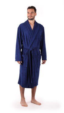 Bari pánský župan nadměrný tmavě modrá nadměr 5XL
