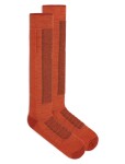Pánské merino lyžařské ponožky ICEBREAKER Mens Ski+ Medium OTC, Fervid/Agate/Java velikost: 42-44 (M)