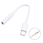 PremiumCord bílá / Redukce / USB-C na 3,5mm jack / DAC chip / 10 cm (ku31zvuk03)