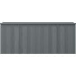 MEXEN/S - Rivel koupelnová skříňka pod umyvadlo 120 cm s deskou, 1 šuplík, reliéf , grafit mat 91A20-12047-1-BFC66
