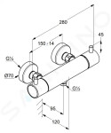 IDEAL STANDARD - ProSys Set předstěnové instalace, klozetu a sedátka Strada II, tlačítka Oleas M2, Aquablade, SoftClose, chrom ProSys80M SP99