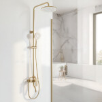REA - Sprchový set DROP Brush Gold REA-P7063