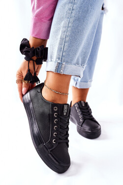 Dámské Tenisky Na Platformě BIG STAR II274345 Černé 37