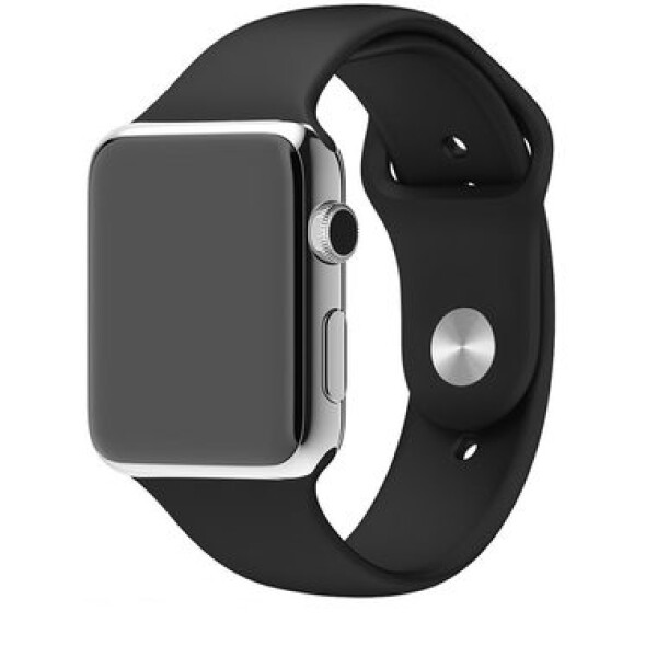 Handodo Silikonový Pásek pro Apple Watch 4 44mm černá (8596311073427)