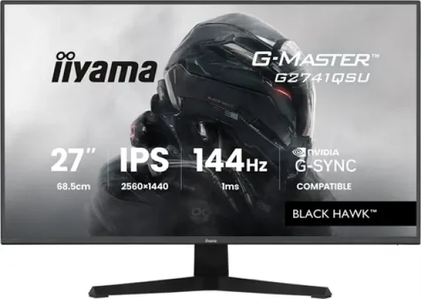27" IIYAMA G-Master G2741QSU-B1 černá / LED / IPS / 2560 x 1440 / 16:9 / 1 ms / 1500:1 / 350cd-m2 / VESA (G2741QSU-B1)