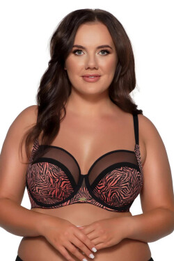Dámská podprsenka TIGER SSS 1130/3 Terakota s černou - AVA terracotta 70H