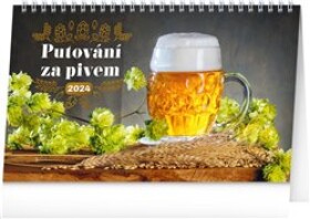 Stolní kalendář 2024 Putování za pivem, 23,1 14,5 cm