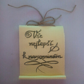 Bene Pergamen - přání k narozeninám Barva: k narozeninám