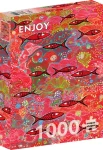 ENJOY Puzzle Hluboká červená