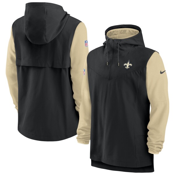 Nike Pánská bunda New Orleans Saints NFL On-Field 2022 Sideline Lightweight Player Velikost: S