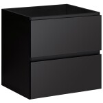 CERANO - Koupelnová skříňka pod umyvadlo Carole - černá matná - 54x48x45 CER-670768