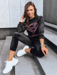 Dámský černý velurový set Vogue Velour Dstreet AY0876 L / XL