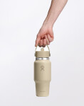 Hydro Flask Wide Mouth Travel Bottle with Flex Straw Cap (710 ml) Oat