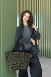 Nákupní taška přes rameno Reisenthel Shopper M Teddy leo olive