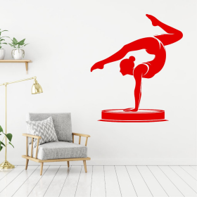 Samolepka Moderní gymnastika Barva: červená, Velikost: 60 x 50 cm