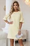 Dámské šaty 217-12 NEVA pastelově žluté - Numoco XL