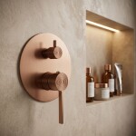 REA - Podomítková sprchová sada Foster Brush Copper + BOX REA-P7621