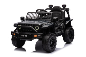 Mamido Elektrické autíčko OFFROAD černé 12V Vysoký podvozek, široké sedadlo, Odpružené nápravy, 2,4 GHz Dálkové ovládání LED světla
