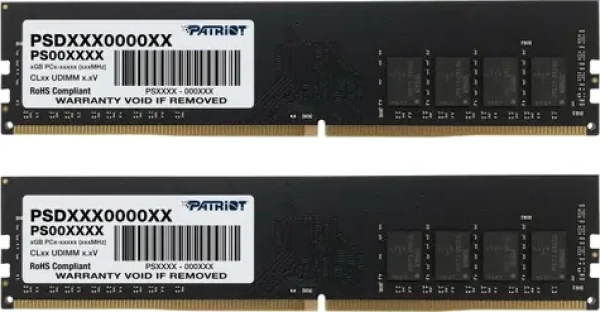Patriot Signature 32GB (2x16GB) 3200 MHz / DDR4 / Non-ECC / Unbuffered / CL22 / 1.2 V (PSD432G3200K)