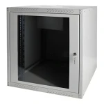 Digitus Dynamic šedá / Nástěnný rozvaděč / 12U / 638,4x600x450 mm / skleněné dveře / IP20 (DN-19 12-U-EC)